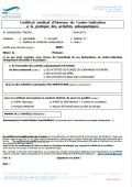 A imprimer et à faire remplir par votre Médecin